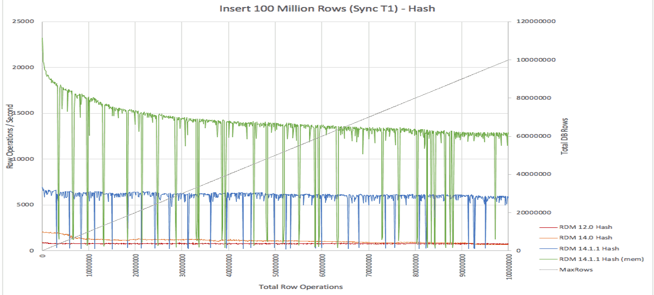 Raima Database manager high-performance testing