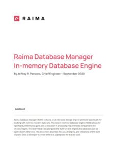 All you need to know about In-Memory Databases (IMDB) - Raima