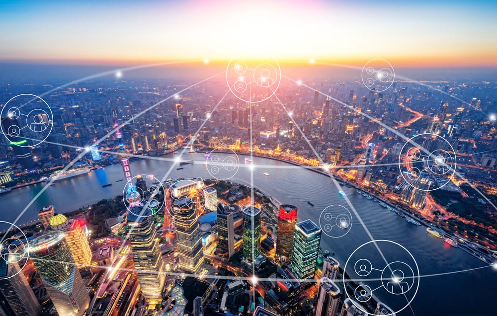 Connected city with iot devices